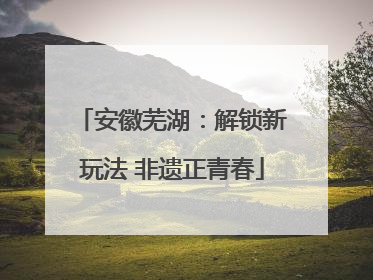 安徽芜湖：解锁新玩法 非遗正青春