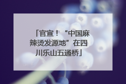 官宣！“中国麻辣烫发源地”在四川乐山五通桥