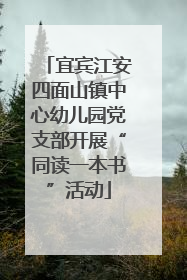 宜宾江安四面山镇中心幼儿园党支部开展“同读一本书”活动
