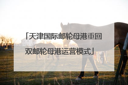 天津国际邮轮母港重回双邮轮母港运营模式