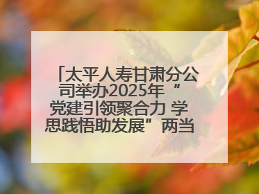 太平人寿甘肃分公司举办2025年“党建引领聚合力 学思践悟助发展”两当党建活动