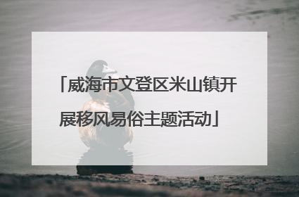 威海市文登区米山镇开展移风易俗主题活动