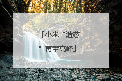 小米“造芯”再攀高峰