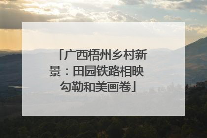 广西梧州乡村新景：田园铁路相映 勾勒和美画卷