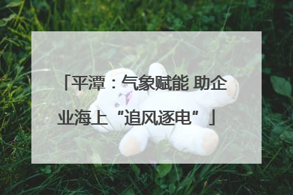 平潭：气象赋能 助企业海上“追风逐电”