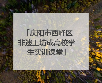 庆阳市西峰区 非遗工坊成高校学生实训课堂