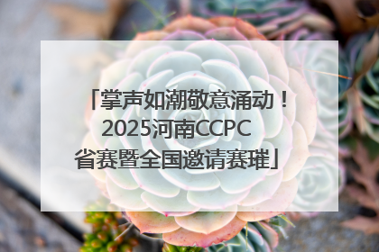 掌声如潮敬意涌动！2025河南CCPC省赛暨全国邀请赛璀