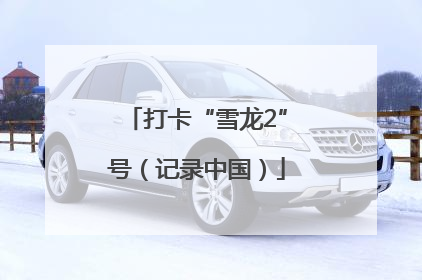 打卡“雪龙2”号（记录中国）