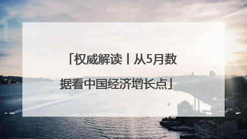 权威解读丨从5月数据看中国经济增长点