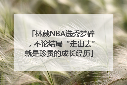林葳NBA选秀梦碎，不论结局“走出去”就是珍贵的成长经历