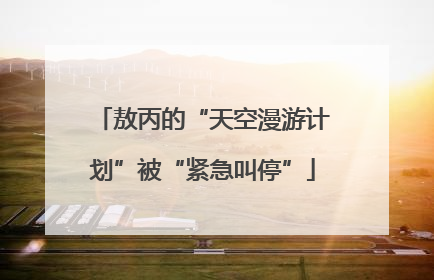 敖丙的“天空漫游计划”被“紧急叫停”