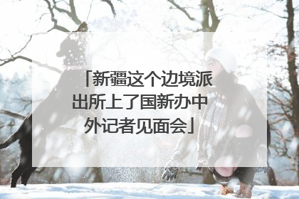 新疆这个边境派出所上了国新办中外记者见面会