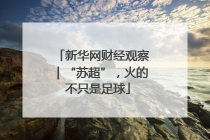 新华网财经观察｜“苏超”，火的不只是足球