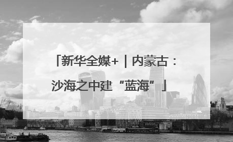 新华全媒+｜内蒙古：沙海之中建“蓝海”
