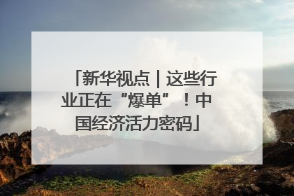 新华视点｜这些行业正在“爆单”！中国经济活力密码