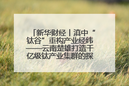 新华财经丨滇中“钛谷”重构产业经纬——云南楚雄打造千亿级钛产业集群的探索与实践