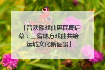晋陕豫戏曲惠民周启幕：三省地方戏曲共绘运城文化新图景