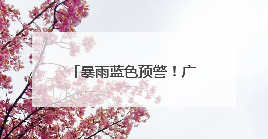 暴雨蓝色预警！广西局地有大暴雨+雷暴大风，今年1号台风最新消息……
