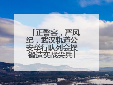 正警容，严风纪，武汉轨道公安举行队列会操锻造实战尖兵