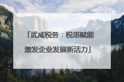 武威税务：税惠赋能 激发企业发展新活力