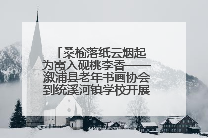 桑榆落纸云烟起 为霞入砚桃李香——溆浦县老年书画协会到统溪河镇学校开展书画进校园活动
