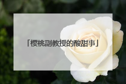 樱桃副教授的酸甜事