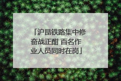 沪昆铁路集中修奋战正酣 百名作业人员同时在岗