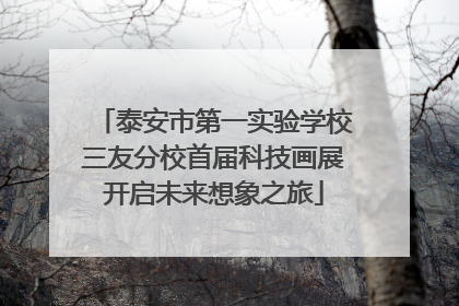 泰安市第一实验学校三友分校首届科技画展开启未来想象之旅