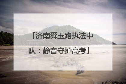 济南舜玉路执法中队：静音守护高考