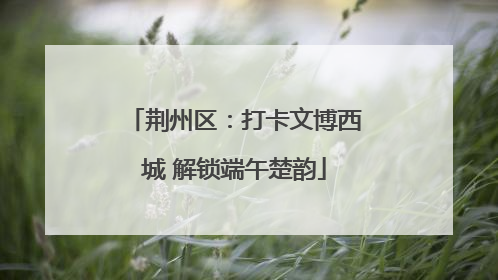 荆州区：打卡文博西城 解锁端午楚韵
