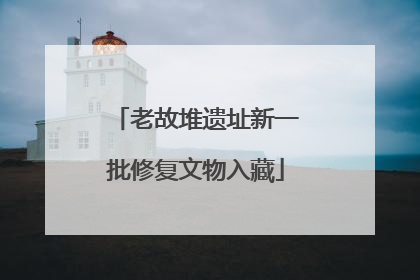 老故堆遗址新一批修复文物入藏