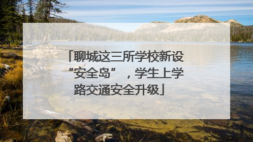 聊城这三所学校新设“安全岛”，学生上学路交通安全升级