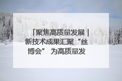 聚焦高质量发展｜新技术成果汇聚“丝博会” 为高质量发展注入新动能