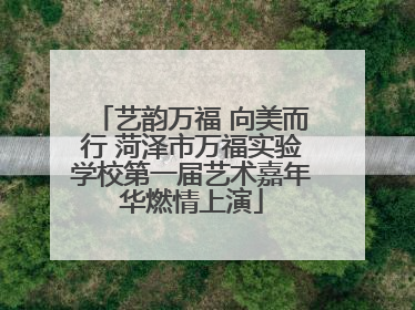 艺韵万福 向美而行 菏泽市万福实验学校第一届艺术嘉年华燃情上演