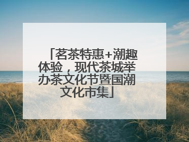 茗茶特惠+潮趣体验，现代茶城举办茶文化节暨国潮文化市集
