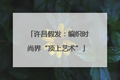许昌假发：编织时尚界“顶上艺术”