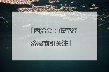 西洽会：低空经济展商引关注