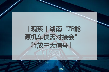 观察｜湖南“新能源机车供需对接会”释放三大信号