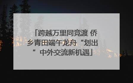 跨越万里同竞渡 侨乡青田端午龙舟“划出”中外交流新机遇