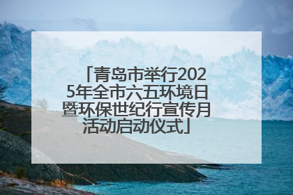 青岛市举行2025年全市六五环境日暨环保世纪行宣传月活动启动仪式