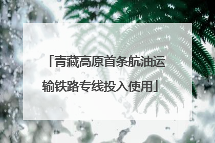 青藏高原首条航油运输铁路专线投入使用