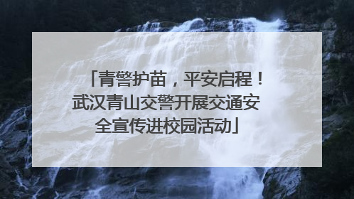 青警护苗，平安启程！武汉青山交警开展交通安全宣传进校园活动
