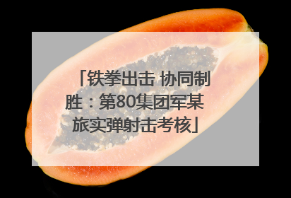 铁拳出击 协同制胜：第80集团军某旅实弹射击考核