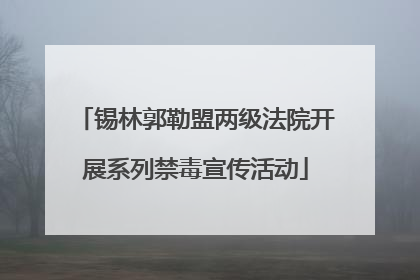 锡林郭勒盟两级法院开展系列禁毒宣传活动