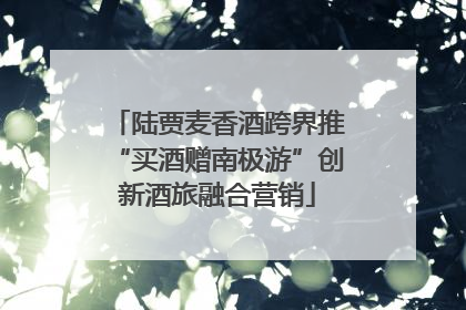 陆贾麦香酒跨界推“买酒赠南极游”创新酒旅融合营销