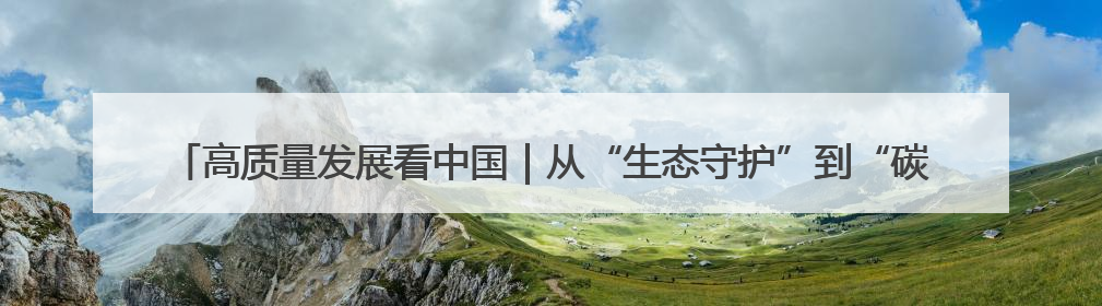 高质量发展看中国｜从“生态守护”到“碳汇生金”——中国石油大庆油田绿色蝶变