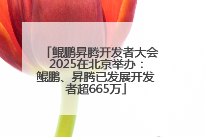 鲲鹏昇腾开发者大会2025在北京举办：鲲鹏、昇腾已发展开发者超665万
