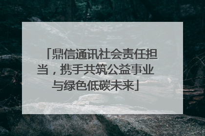 鼎信通讯社会责任担当，携手共筑公益事业与绿色低碳未来