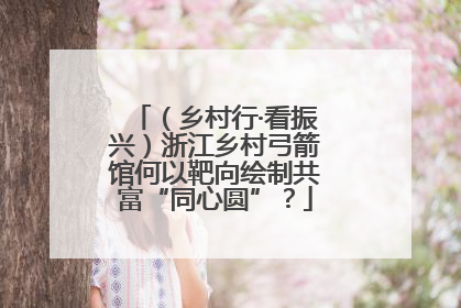 （乡村行·看振兴）浙江乡村弓箭馆何以靶向绘制共富“同心圆”？