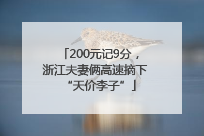 200元记9分，浙江夫妻俩高速摘下“天价李子”